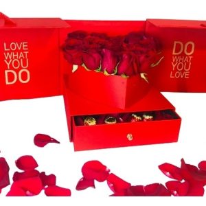 Box Deluxe De Rosas Y Bombones