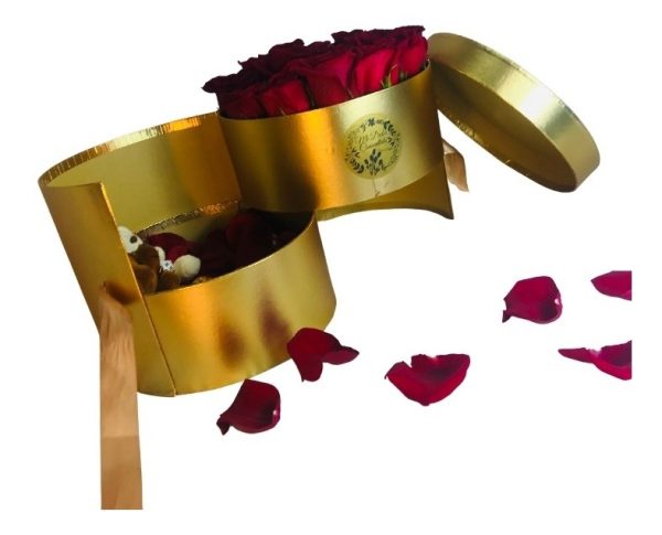 Box Dúplex De Rosas, Bombones Y Ositos De Peluche - Imagen 4