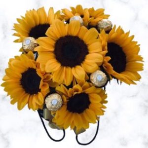 Box deluxe de Girasoles y bombones