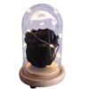 Capsula con Rosa negra natural preservada con luces led - Imagen 4