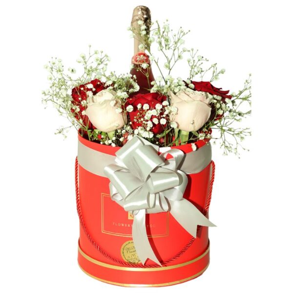 Box de Rosas ilusiones con espumante - Imagen 3
