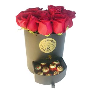 Box de rosas y bombones