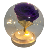 Rosa preservada morada en capsula - Imagen 2